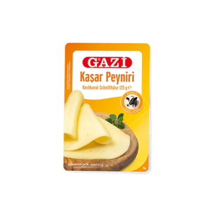 GAZI SLICED CHEDDAR 125g