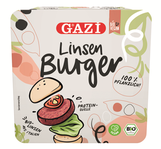 GAZI VEGAN BIO LINSEN BURGER 6*150g