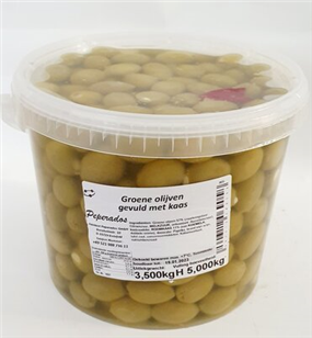 PEPERADOS PICKLED GREEN OLIVES WITH CHEESE 5kg