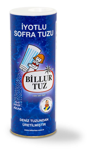 BILLUR IODIZED SALT CARDBOARD 125g