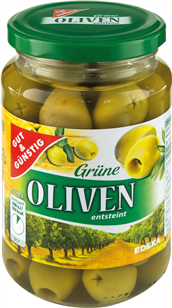 G&G GREEN OLIVES 340g